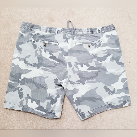 George Stretch Shorts with Pockets Super Soft Gray Camo Men's Size 2XL - Picture 2 of 9